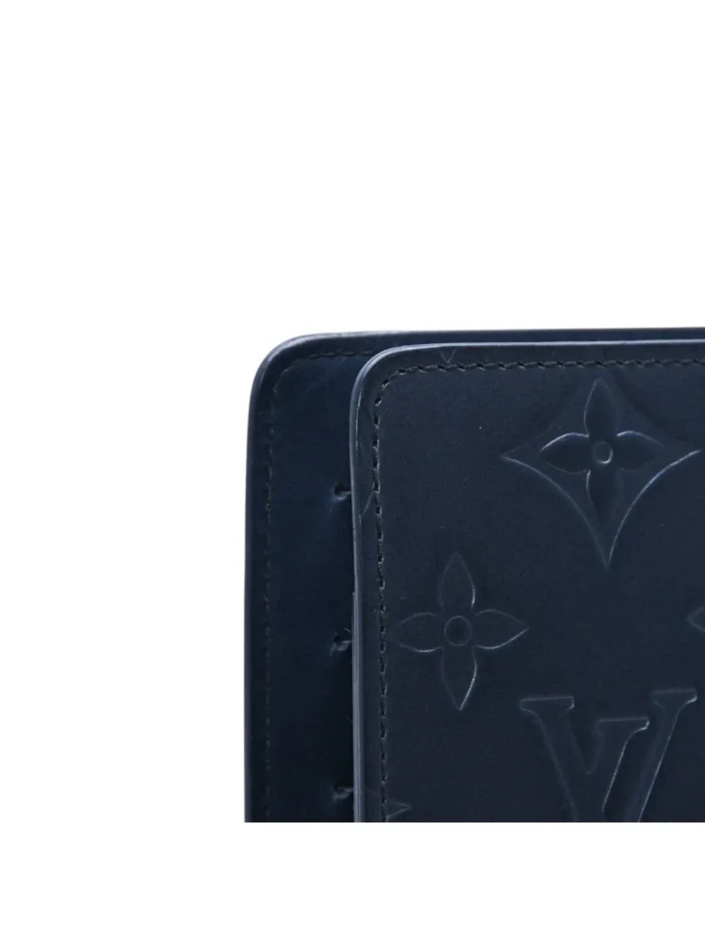 Louis Vuitton Agenda MM Monogram Matte Notebook Cover Metallic Noir Leather